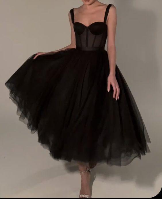 Tulle Prom Dresses,Black Formal Dresse Evening Dresses nv119 – NiceVestidos