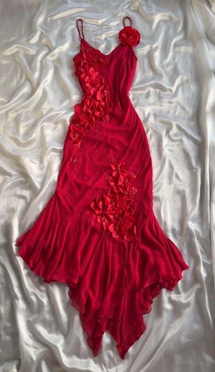 Robe de soirée longue et sexy en mousseline de soie, bretelles spaghetti rouges, fleurs, élégante, moulante, sans manches, robe de bal, robe de soirée nv3261