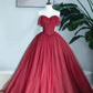 Burgundy Sweetheart Neckline Long Formal Dress, A-Line Strapless Evening Dress nv1586