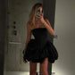 Black short homecoming dress cocktail dress prom dress nv1894