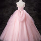 Robe de soirée longue en tulle rose Robe de soirée rose Sweet 16 ans Robe de bal nv2030