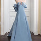 Light Blue Gorgeous Elegant Rhinestone Long Prom Dress Evening Dress Holiday Party Dress nv3088