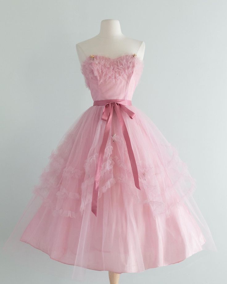 Pink Tulle Fashion Tulle Midi Bow Homecoming Dress Party Dress nv3038