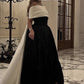 Black fashion elegant charming one shoulder off shoulder short sleeve long slit ball gown evening dress party dress nv2454