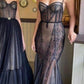 Black Fashion Sexy Sweetheart Neck Lace Long Slim Ball Gown Evening Dress Party Dress nv3035