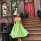 Green Fashion Sweetheart Neck Lace Short Evening Dress Prom Dress Party Dress nv3037