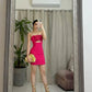 Pink Rose Elegant Bodycon Homecoming Dress Short Party Dress Prom Dress nv1895