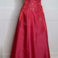 Red vintage elegant fashion exquisite beaded long satin ball gown evening dress party dress nv3569