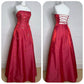 Red vintage elegant fashion exquisite beaded long satin ball gown evening dress party dress nv3569