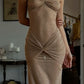 Champagne Fashion Bodycon Evening Dress Prom Dress Party Dress nv1866