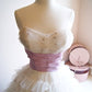 Pink Vintage Sweetheart Long Tulle Sequined Ball Gown Evening Dress nv2933