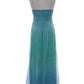 Blue shiny fashion retro elegant suspender long tulle prom dress evening dress party dress nv2761