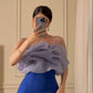 Blue Charming Elegant Off Shoulder Long Prom Dress Evening Dress Party Dress Homecoming Dress nv2387