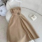 White/Champagne Spaghetti Strap Short Prom Dress Evening Dress Party Dress Homecoming Dress nv3007