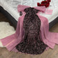 Light Pink/Dark Pink Gorgeous Exquisite Shiny Sequins Elegant Long Tulle Ball Gown Evening Dress nv3171