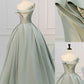 Green tulle beaded long elegant ball gown evening dress nv2965