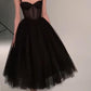 Black fashion sweetheart neck long tulle teen prom dress tulle formal dress evening gown graduation party nv119