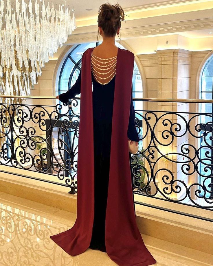 Burgundy noble and elegant backless beaded ribbon impressive long velvet ball gown evening dress party dress nv2597