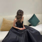 Black stylish unique sequin long ball gown evening dress nv3041