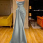 Fashion ruffled spaghetti strap mermaid ball gown evening dress nv2041