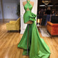 Robe de soirée longue, courte, sexy, élégante, col croisé, verte, nv3277