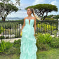 Green fashion elegant tube top strapless long formal prom dress evening dress party dress nv2540