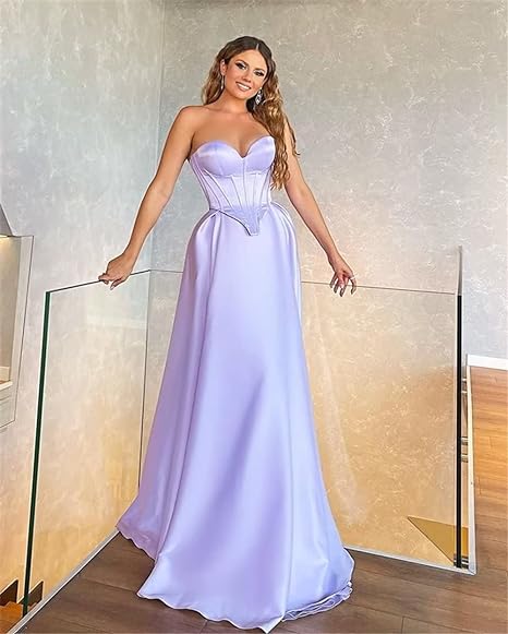 Off Shoulder Satin Bridesmaid Dresses for Wedding Tea Length Formal Prom Dresses Party Ball Gown nv1639