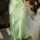 Sage Green Vintage V Neck Beaded Long Party Dress Evening Gown Prom Dress nv2045