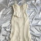 Light Yellow Sexy Bodycon Suspender Chiffon Long Ball Gown Evening Dress nv2818