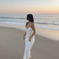 Mermaid Prom Dress,White Evening Dress nv1655