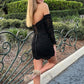 Sweetheart black lace slim dress homecoming dress party dress evening dress prom dress nv2095