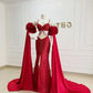 Robe de soirée deux pièces à paillettes brillantes rouges, bretelles spaghetti, longue fente, coupe ajustée, robe de bal, robe de soirée nv3254