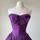 Purple Retro Sweet Midi Ball Gown Evening Dress nv2939