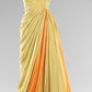 Yellow Fashion Elegant Strapless Long Tulle Ball Gown Evening Gown Party Dress nv3597