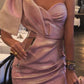 Pink Shiny Simple Fashion Short Prom Dress Party Dress Homecoming Dress nv2175