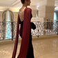 Burgundy noble and elegant backless beaded ribbon impressive long velvet ball gown evening dress party dress nv2597