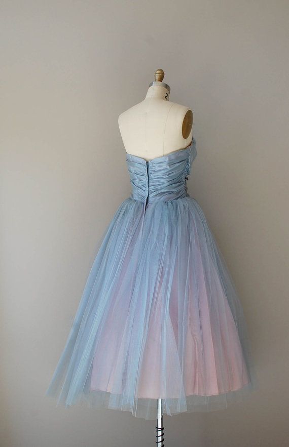 Powder blue sweet cute tube top retro fashion homecoming dress birthday party dress nv3050