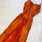 Robe de soirée longue élégante à bretelles spaghetti et perles vintage orange, robe de bal, robe de bal, robe de bal, nv3263