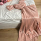 Strapless Simple Pink Satin Long Evening Dress Low Profile A-Line Ball Gown nv2774