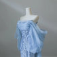 Blue beautiful fashion exquisite beaded long tulle floor-length prom dress evening dress birthday party dress nv3733