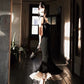 Black sweetheart mermaid long prom dress sweet formal party dress graduation dress evening dress nv1859