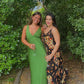 Green V Neck Halter Elegant Long Party Dress Evening Gown Prom Dress nv1984