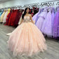 pink butterfly tulle beaded quince RA dress evening ball gown nv2685