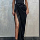 Black Mermaid Spaghetti Strap Long Evening Ball Gown nv2005