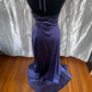 Blue simple fashion elegant V-neck sling long satin ball gown, evening dress, party dress nv3688