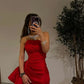 Red Fashion Sexy Off Shoulder Mermaid Long Slit Prom Dress Evening Dress Party Dress nv2524