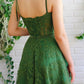 Green Lace Long Formal Graduation Dresses Birthday Outfits  nv1654