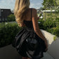 Black short homecoming dress cocktail dress prom dress nv1894