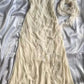 Light Yellow Spaghetti Strap A-Line Chiffon Ball Gown Evening Dress nv1883