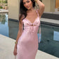 Fashion Sleeveless Sexy V-Neck Lace-Up Suspender Satin Long Prom Dress Evening Dress Party Dress nv1935